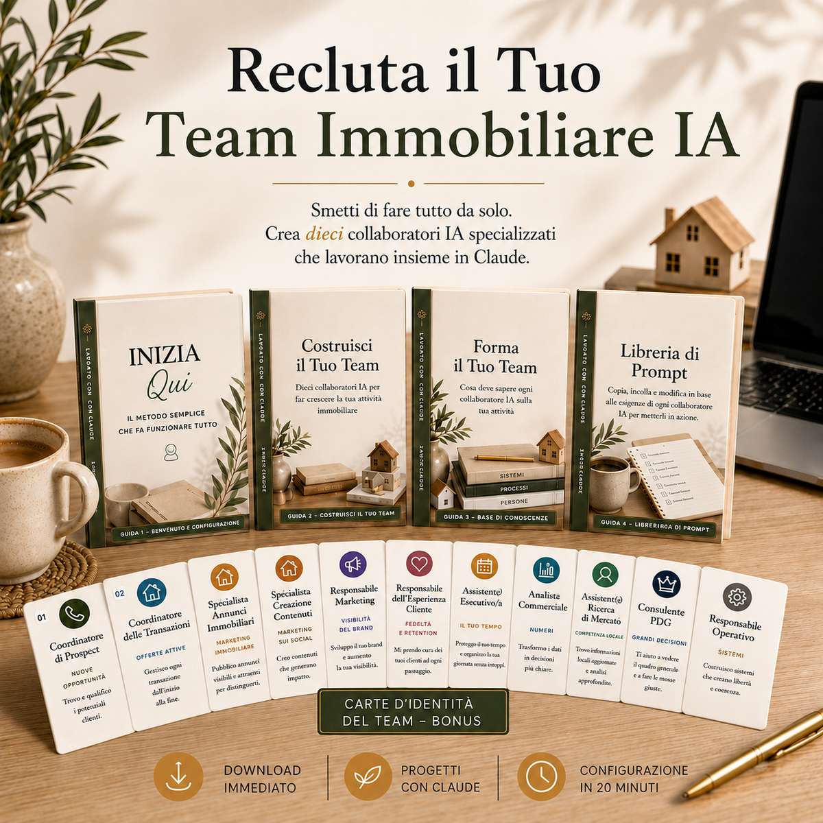 Kit di assistenti IA per il settore immobiliare | 10 collaboratori IA per agenti immobiliari